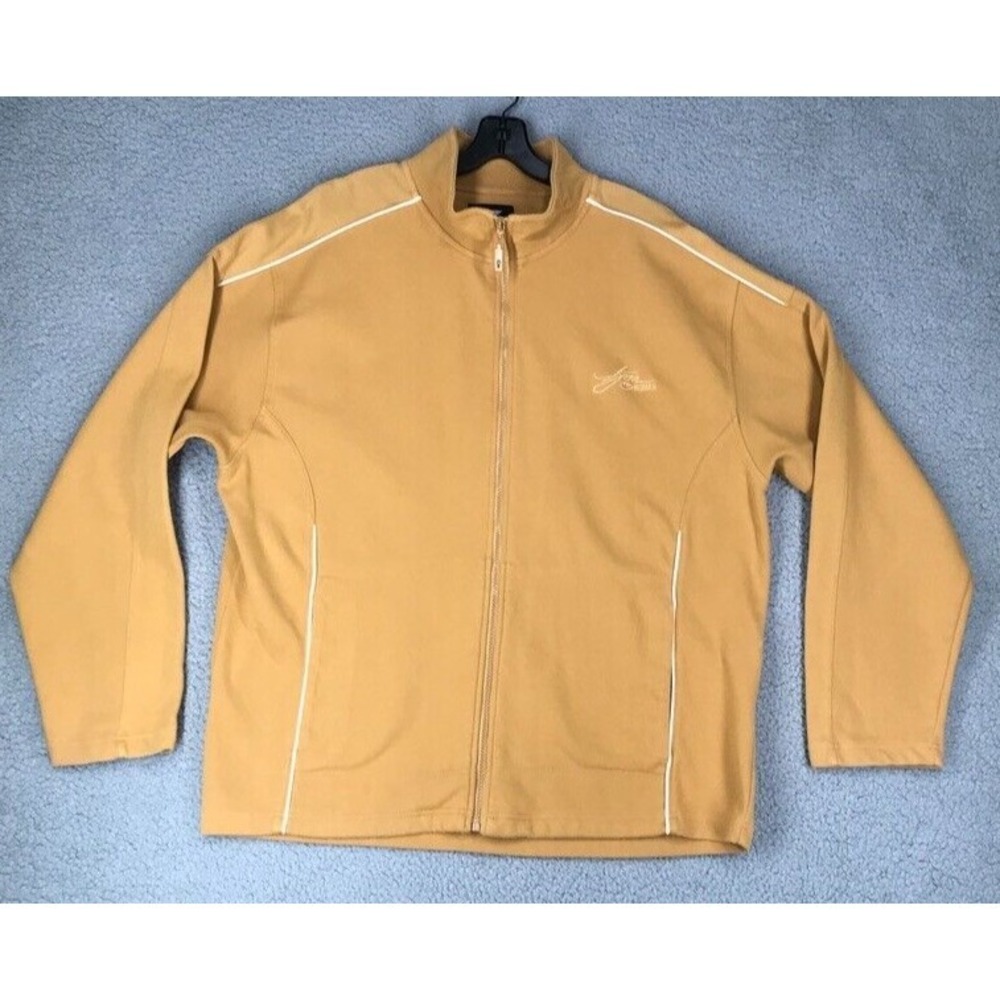 Vintage Koman Jacket Men XL Retro‎ Full Zip Gold